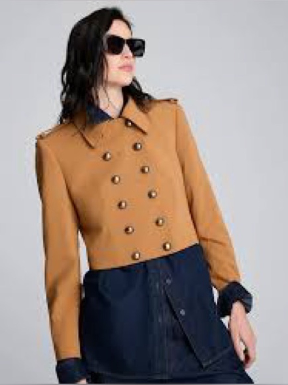Kenneth Cole Twill Cropped Military Jacket Sz 4 Women's
(Oct A-1)